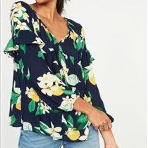Old Navy Orange Blossom Top